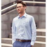 Russell Collection Mens Herringbone Shirt