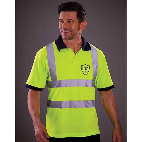 Yoko Hi-Vis Short Sleeve Polo Shirt