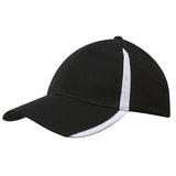 Brushed Heavy Cotton 6 Panel Inserts Baseball Cap