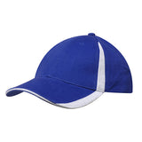 Brushed Heavy Cotton 6 Panel Inserts Baseball Cap