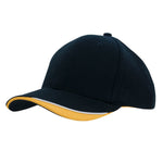 Brushed Heavy Cotton 6 Panel Baseball Cap