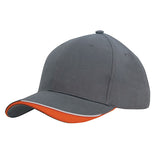 Brushed Heavy Cotton 6 Panel Baseball Cap