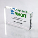 125 x 75mm Optical Crystal Rectangle