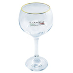 Gin Glass with Gold Trim