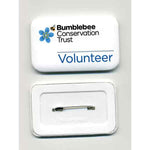 Rectangular Button Badge - 1 Colour