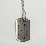 Printed Metal Dog Tag - 1 Colour