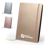 Metallic PU Leather 80 Sheet Notebook