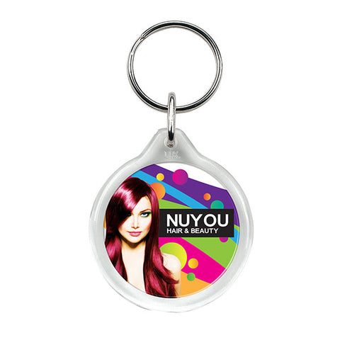 Adview Round Plastic Key Ring