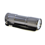 Metal 9 LED Torch