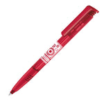 senator Super Hit Clear Plastic Ballpen with Soft Grip