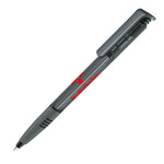 senator Super Hit Clear Plastic Ballpen with Soft Grip