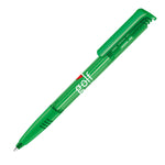 senator Super Hit Clear Plastic Ballpen with Soft Grip