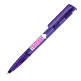 senator Super Hit Clear Plastic Ballpen with Soft Grip