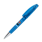 senator Bridge Clear Plastic Ballpen with Metal Tip