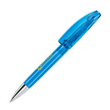 senator Bridge Clear Plastic Ballpen with Metal Tip