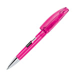 senator Bridge Clear Plastic Ballpen with Metal Tip